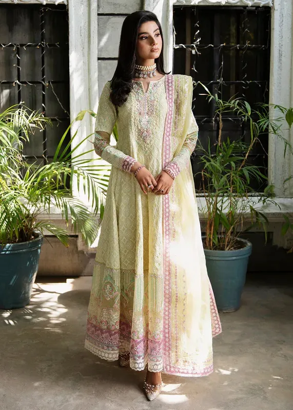 Maria Osama Khan Rang e Noor Eid Edit Yellow Organza – view 1 – Poshaq