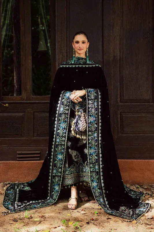 Marjjan De Royal Black Velvet – view 1 – Poshaq