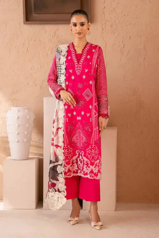 Marjjan Amani Luxe Hot Pink Organza – view 1 – Poshaq