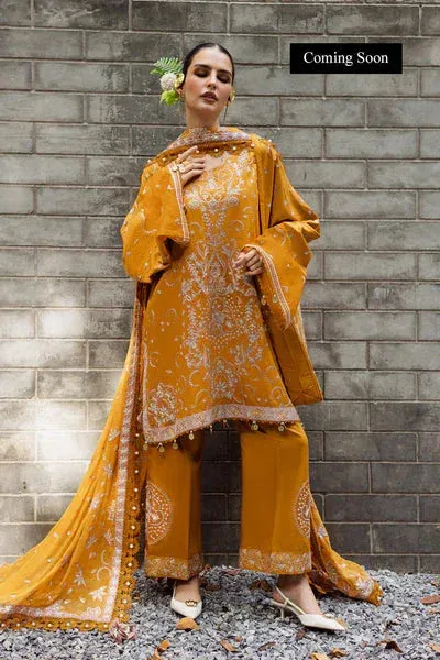 Marjjan Lovella Winter 25 Mustard Organza – view 1 – Poshaq