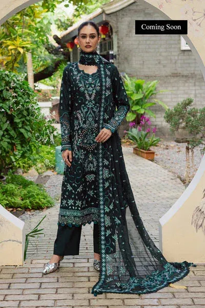 Marjjan Lovella Winter 25 Dark Green Organza – view 1 – Poshaq