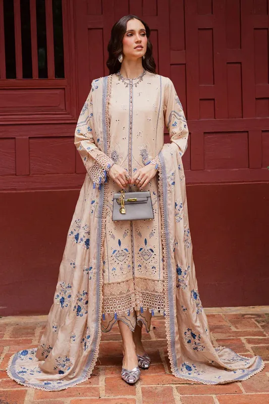 Marjjan Bella Karandi 25 Beige Organza – view 1 – Poshaq