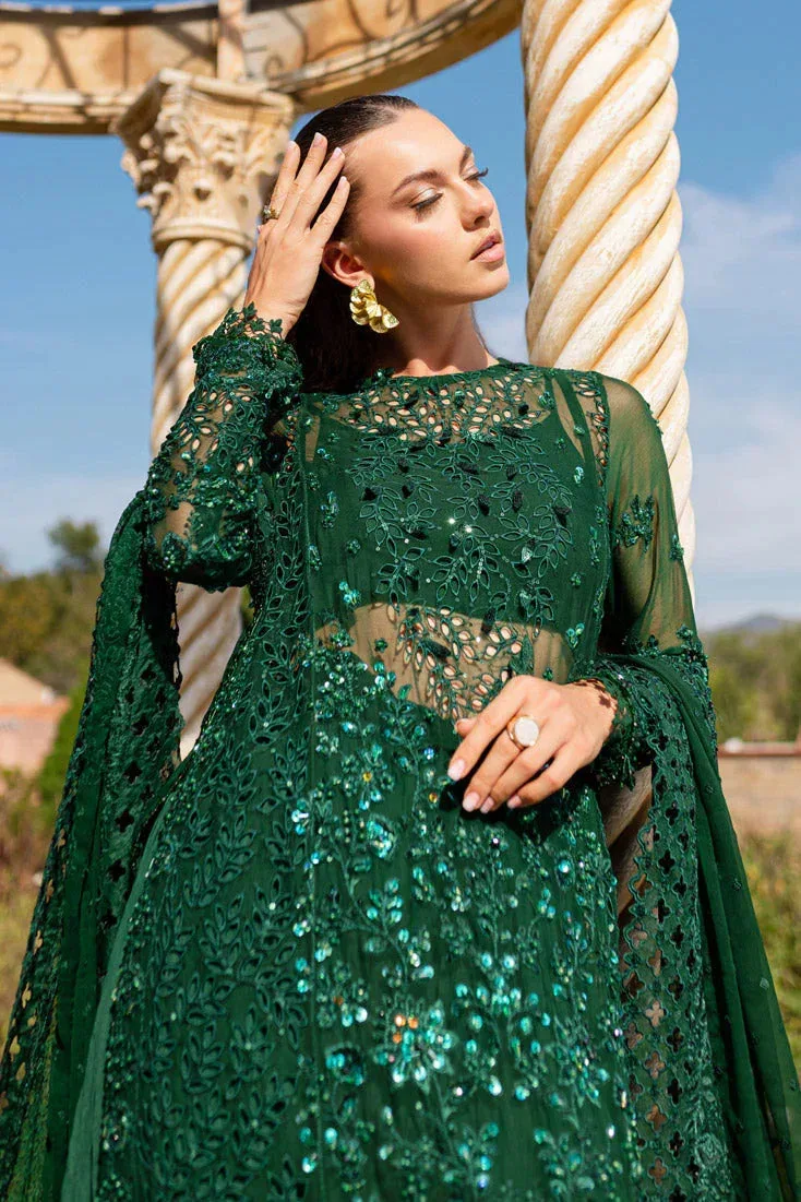 Marjjan Isabella Formals Dark Green Raw Silk – view 3 – Poshaq
