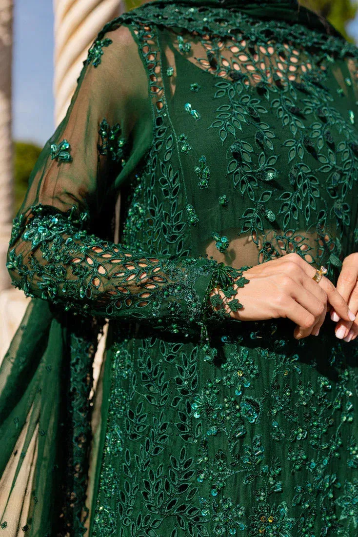 Marjjan Isabella Formals Dark Green Raw Silk – view 7 – Poshaq