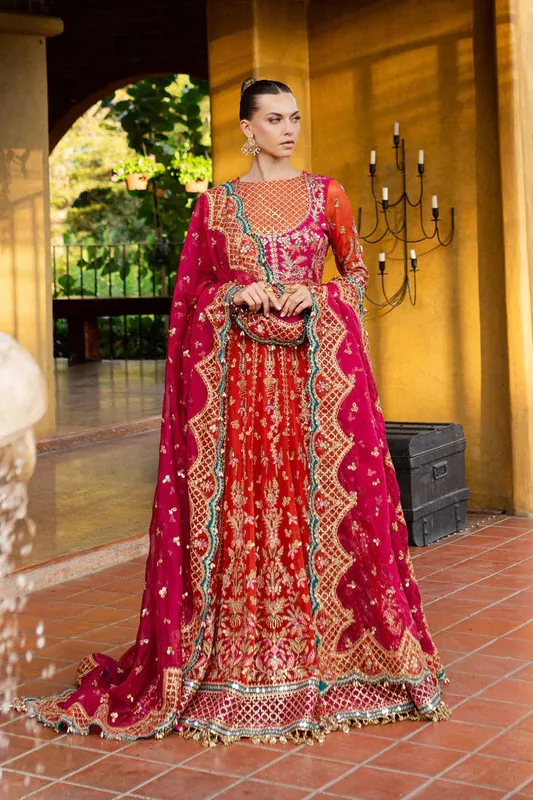 Marjjan Isabella Formals Orange Raw Silk – view 1 – Poshaq