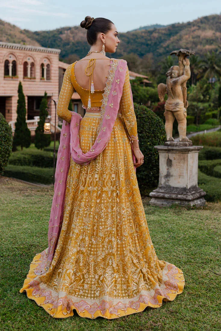 Marjjan Isabella Formals Yellow Raw Silk – view 2 – Poshaq
