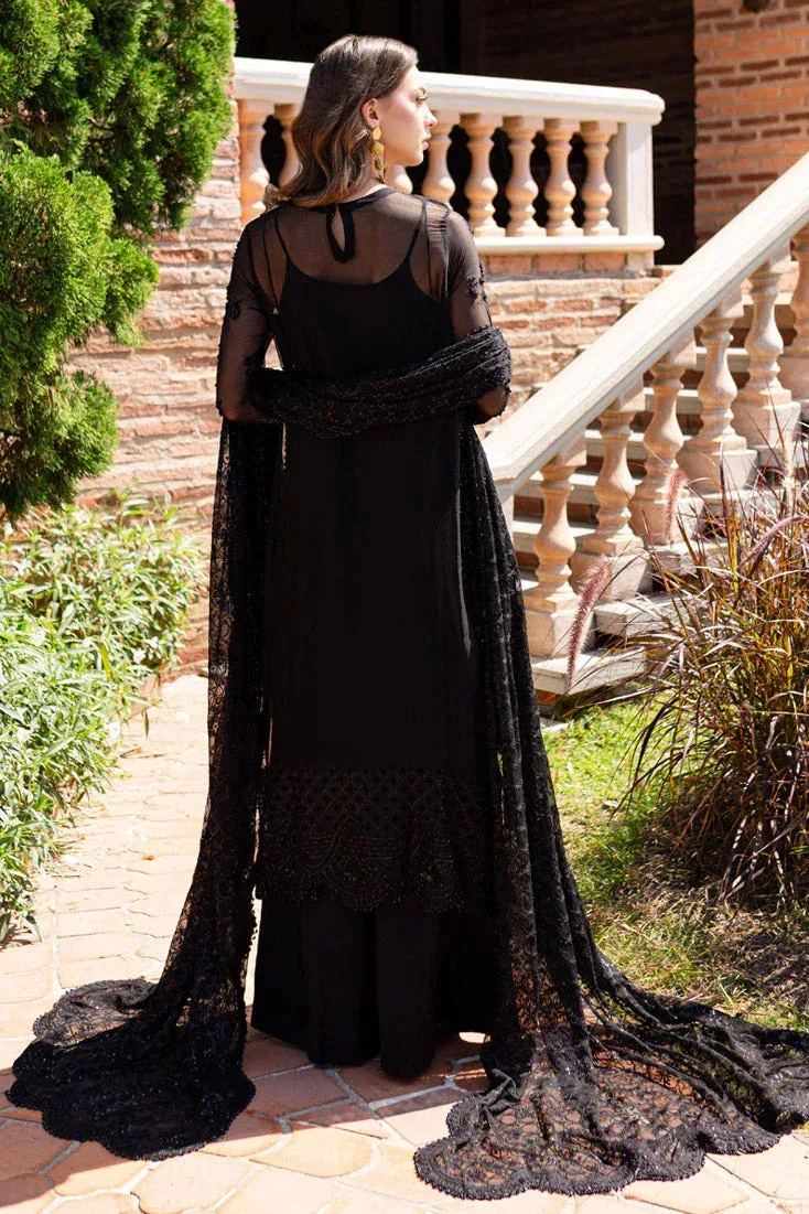 Marjjan Isabella Formals Black Raw Silk – view 2 – Poshaq