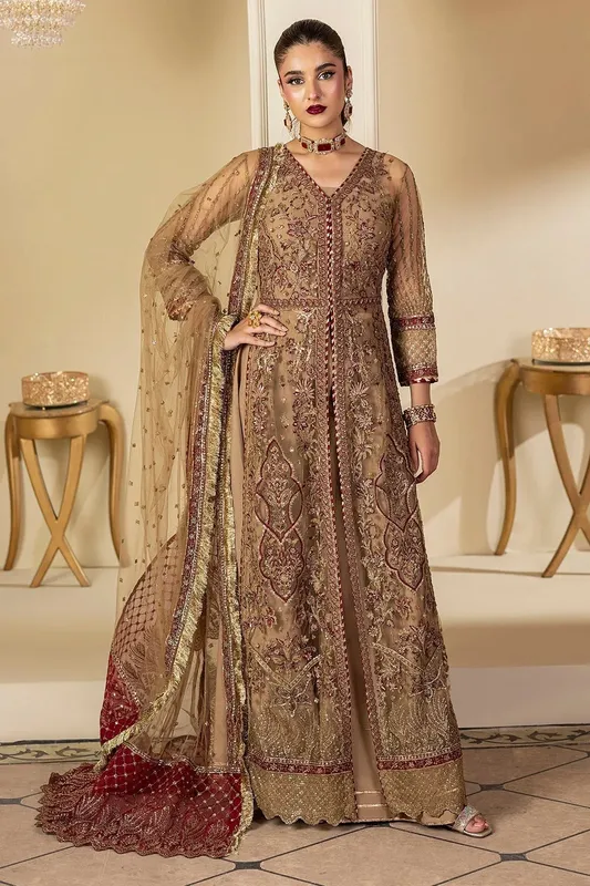 Motifz Luxury Formals Brown Silk – view 1 – Poshaq