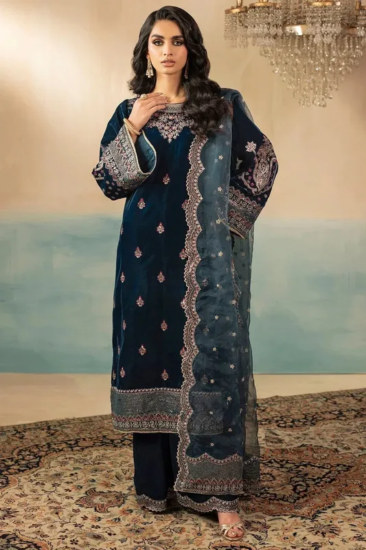 Motifz Premium Winter 25 Zinc Organza – view 1 – Poshaq