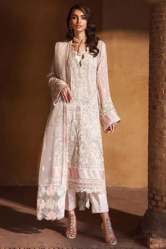 Motifz Luxury Formal light pink Organza – view 1 – Poshaq