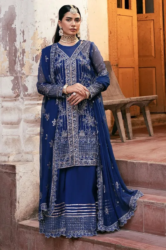 Motifz Luxury Formal Zinc Organza – view 1 – Poshaq