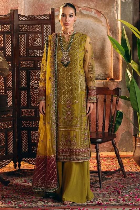 Motifz Luxury Formal green Silk – view 1 – Poshaq