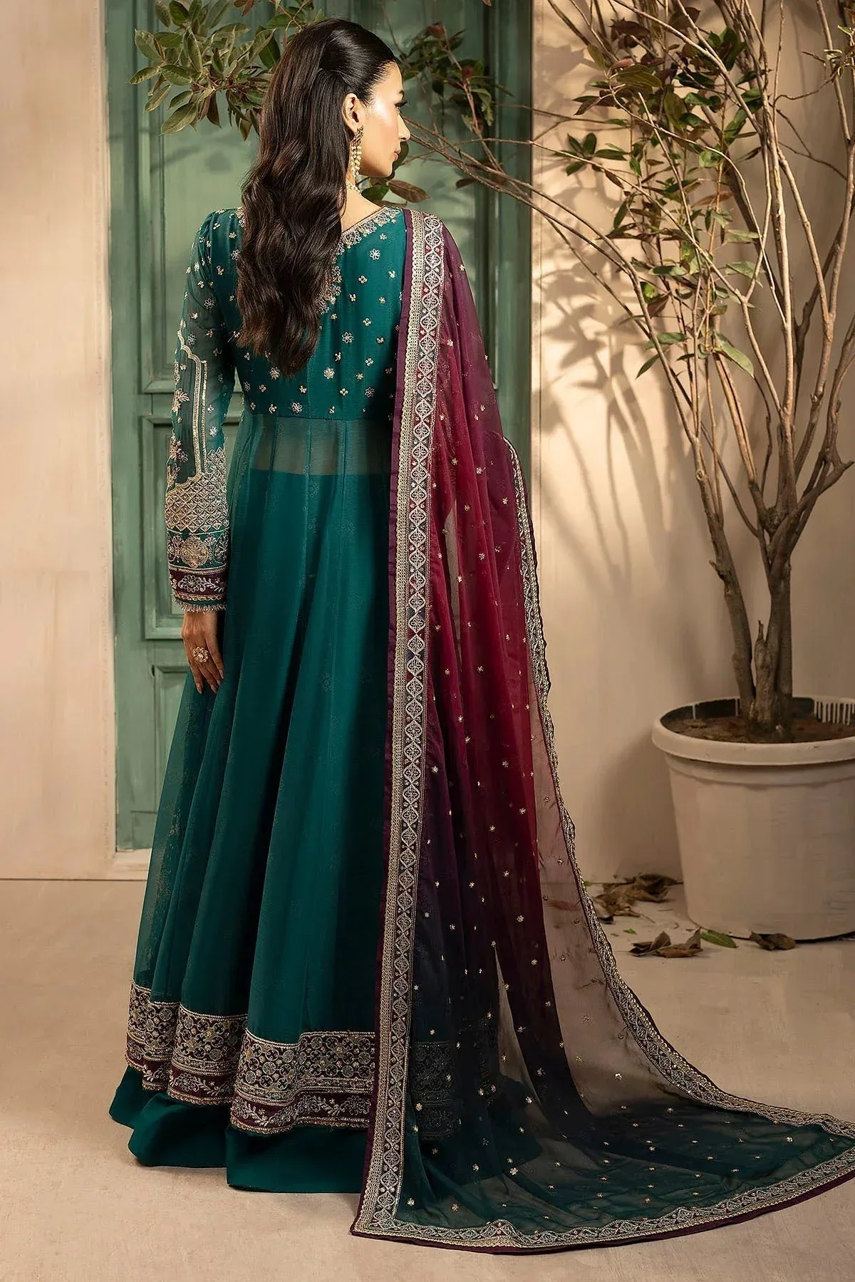 Motifz Luxury Formal Zinc Chiffon – view 2 – Poshaq