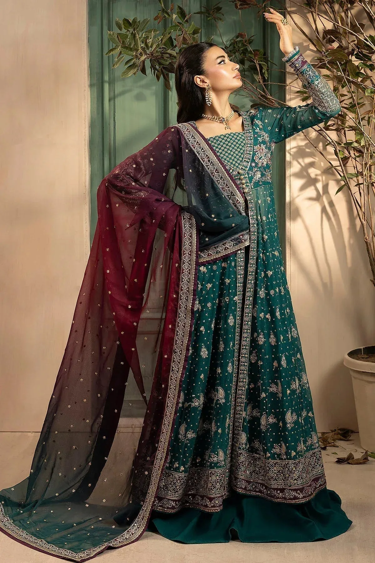 Motifz Luxury Formal Zinc Chiffon – view 3 – Poshaq