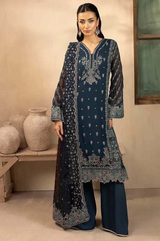 Motifz Luxury Formal zinc Chiffon – view 1 – Poshaq