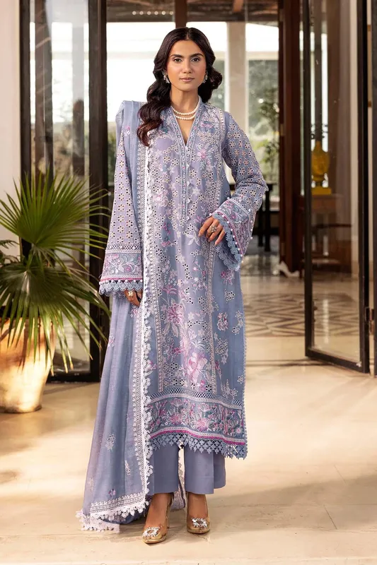 Motifz Premium Lawn 25 Lavender Cotton – view 1 – Poshaq