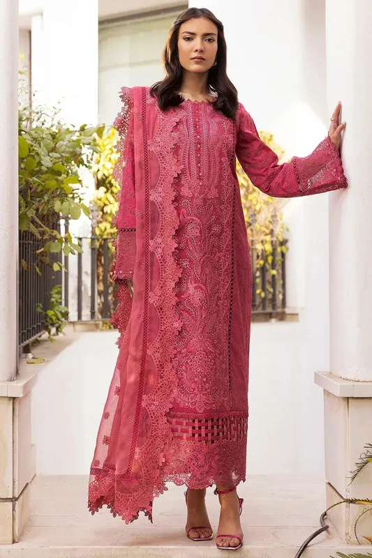 Motifz Premium Lawn 25 Candy Pink Cotton – view 1 – Poshaq