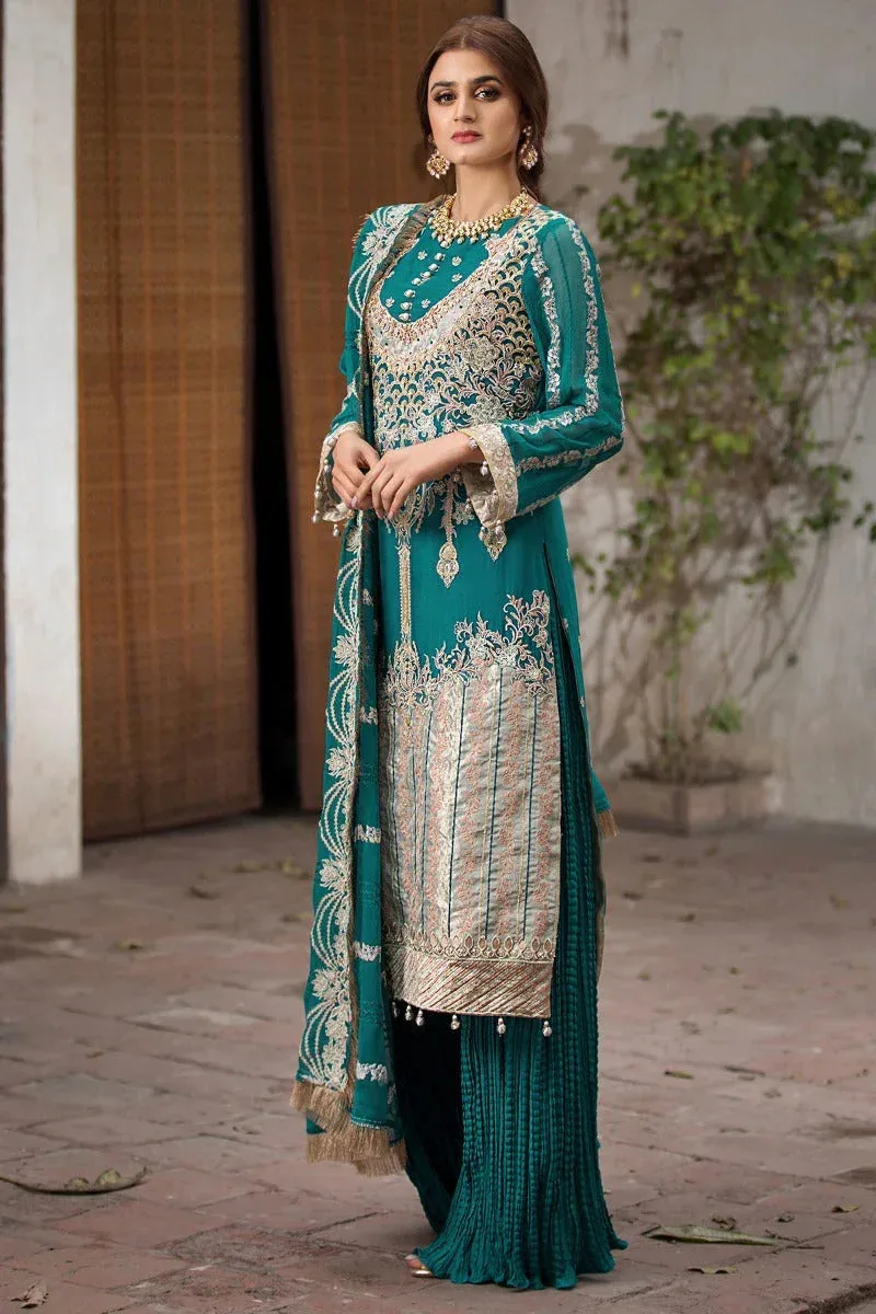 Motifz Luxury Formal Emerald Green Chiffon – view 5 – Poshaq