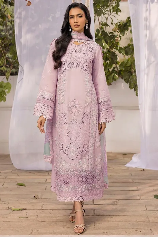 Motifz Premium Lawn 25 Lilac Cotton – view 1 – Poshaq