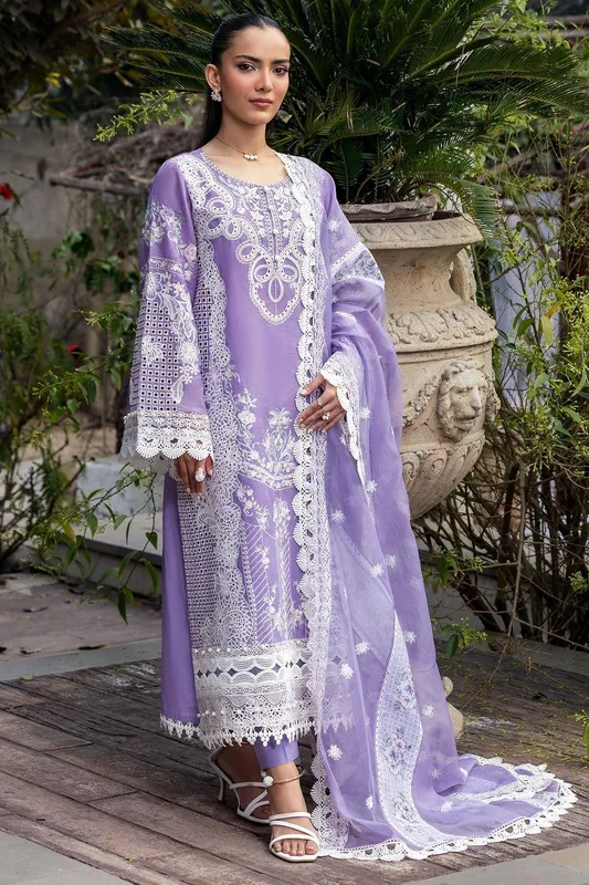 Motifz Premium Lawn 25 Lavender Cotton – view 1 – Poshaq
