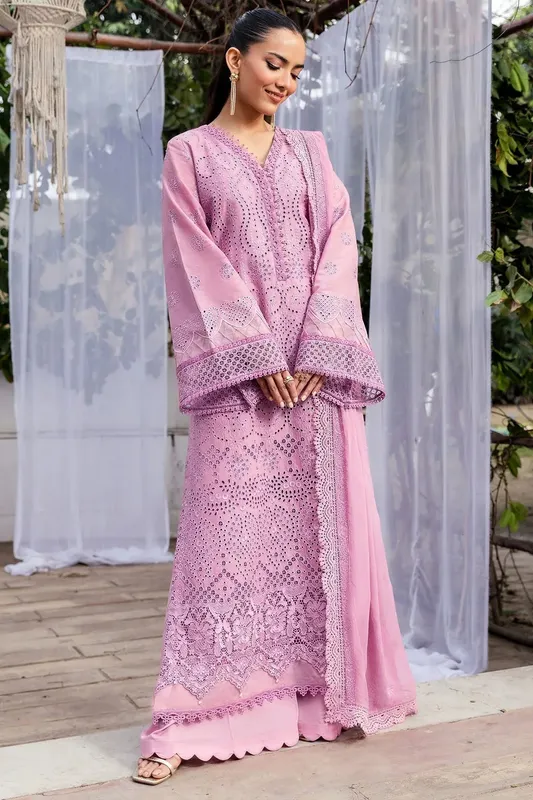 Motifz Premium Lawn 25 Lilac Chiffon – view 1 – Poshaq