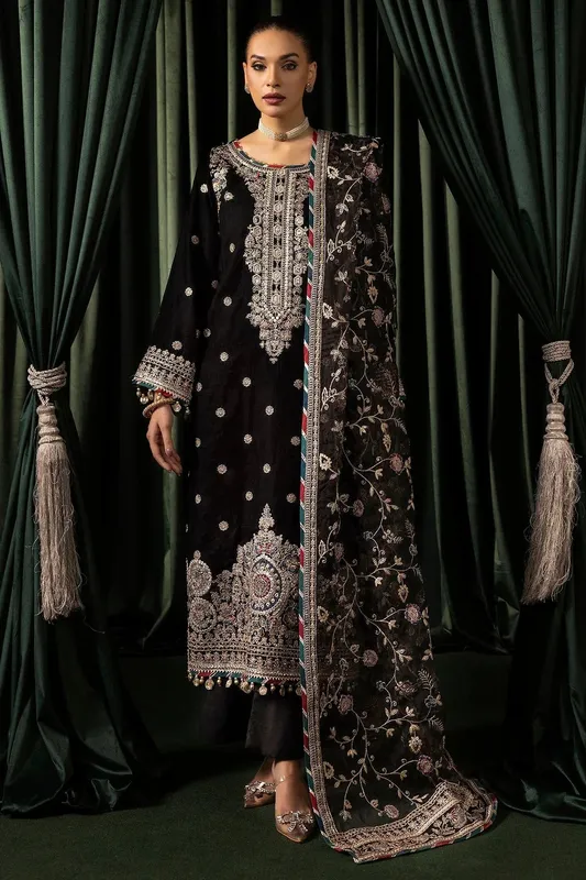 Motifz Velvet Formals Black Organza – view 1 – Poshaq