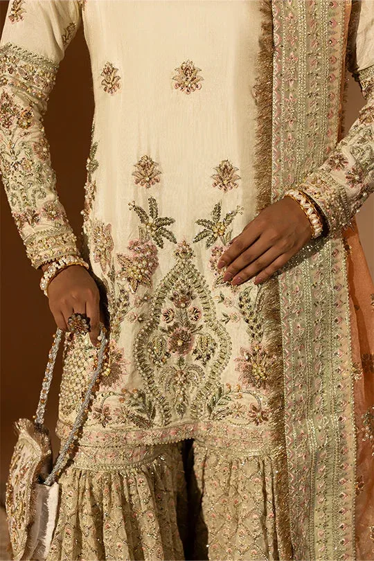 Muntaha by Shanzay Fahad Tabeer Formals White Raw Silk – view 2 – Poshaq