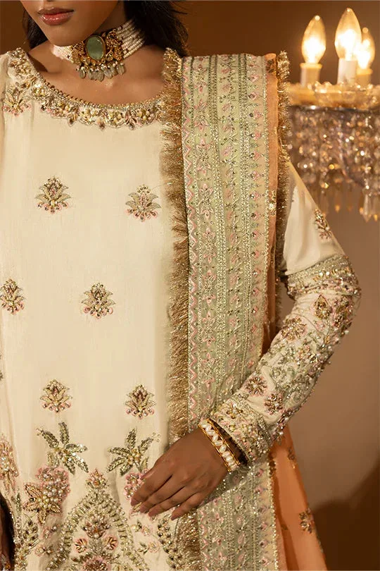 Muntaha by Shanzay Fahad Tabeer Formals White Raw Silk – view 3 – Poshaq