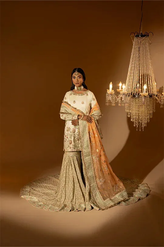 Muntaha by Shanzay Fahad Tabeer Formals White Raw Silk – view 4 – Poshaq