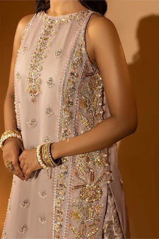 Muntaha by Shanzay Fahad Tabeer Formals Lilac Organza – view 2 – Poshaq