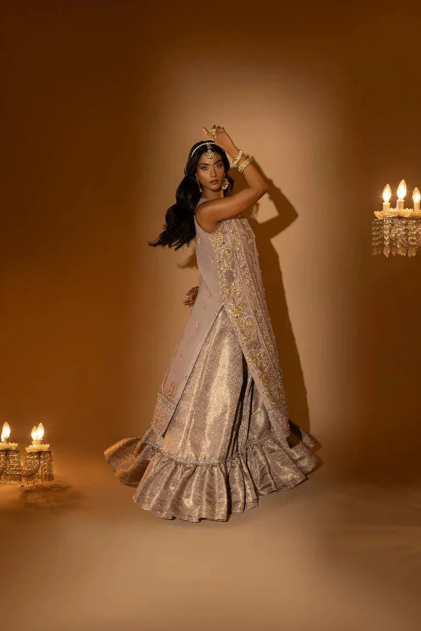 Muntaha by Shanzay Fahad Tabeer Formals Lilac Organza – view 3 – Poshaq