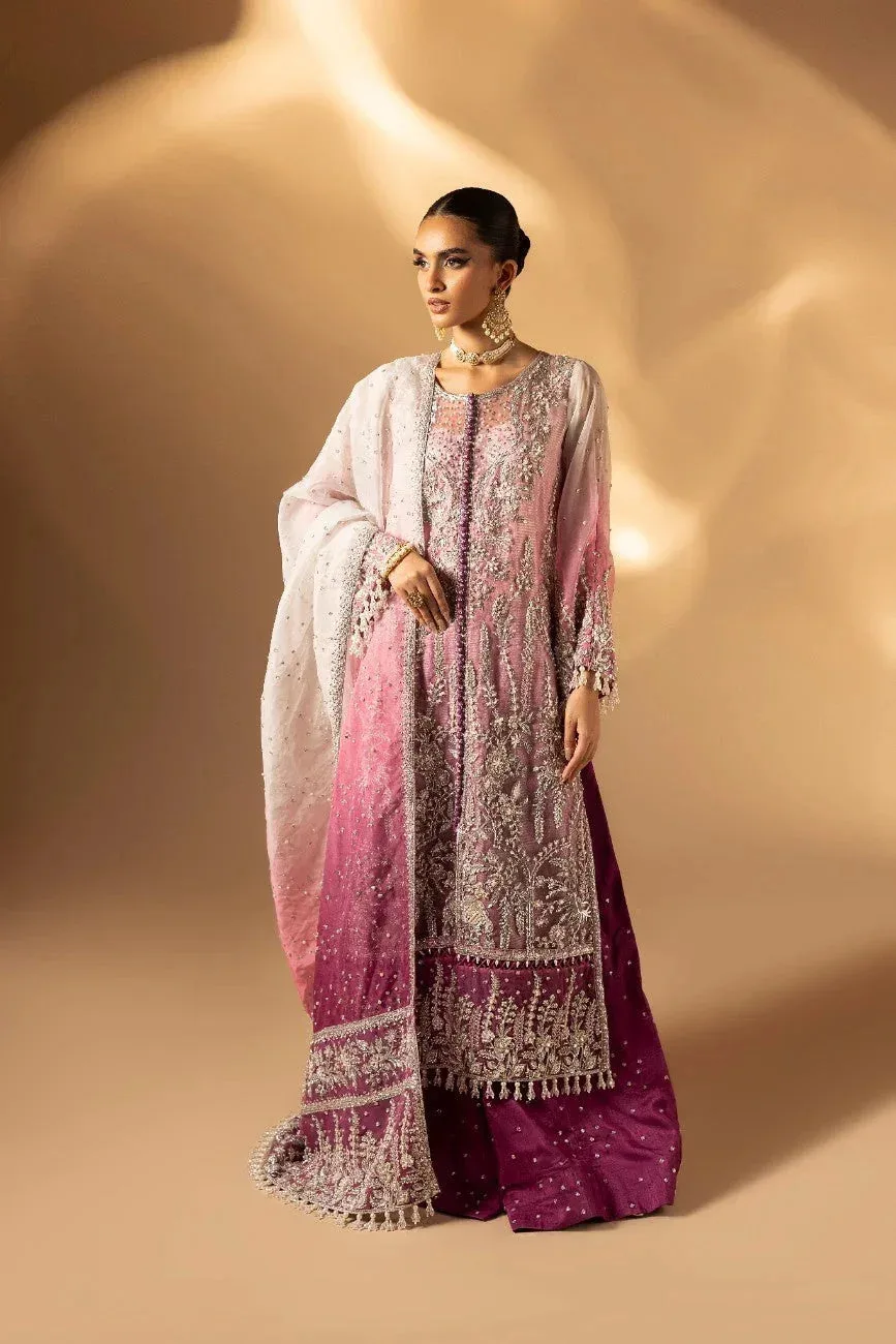 Muntaha by Shanzay Fahad Tabeer Formals Pink Raw Silk – view 1 – Poshaq