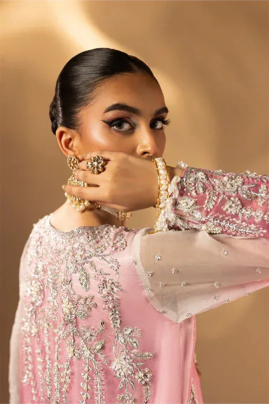 Muntaha by Shanzay Fahad Tabeer Formals Pink Raw Silk – view 3 – Poshaq