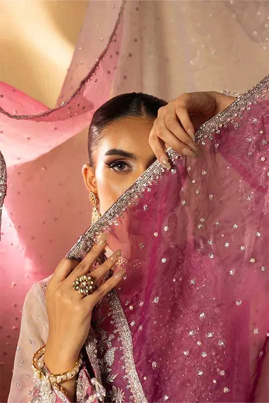 Muntaha by Shanzay Fahad Tabeer Formals Pink Raw Silk – view 4 – Poshaq