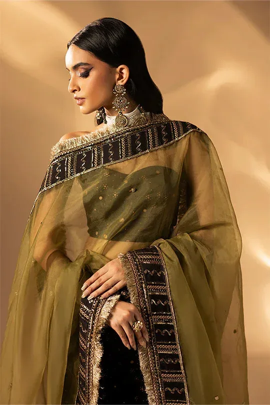 Muntaha by Shanzay Fahad Tabeer Formals Black Raw Silk – view 5 – Poshaq