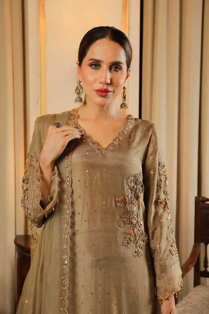 Muntaha by Shanzay Fahad Baad e Saba Pink Raw Silk – view 1 – Poshaq