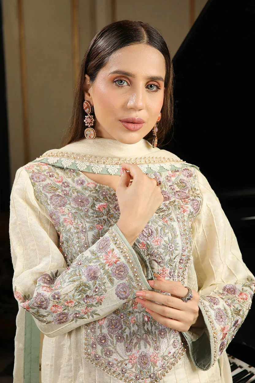 Muntaha by Shanzay Fahad Baad e Saba Purple Raw Silk – view 1 – Poshaq