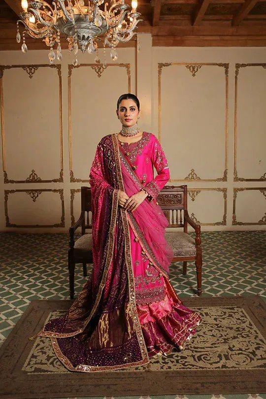 Muntaha by Shanzay Fahad Baad e Saba Pink Raw Silk – view 1 – Poshaq