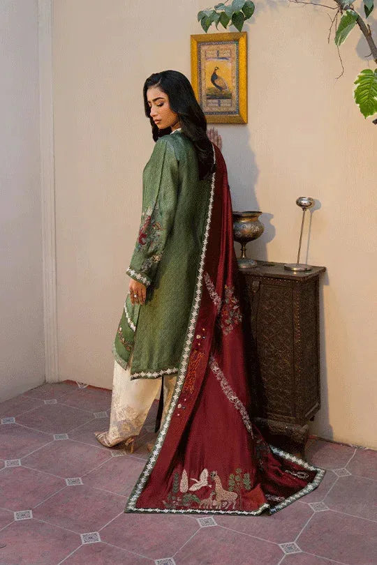 Muntaha by Shanzay Fahad Humraahi Raw Silk – view 3 – Poshaq