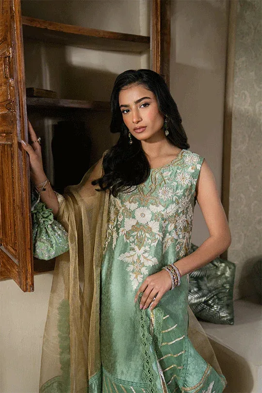 Muntaha by Shanzay Fahad Humraahi Raw Silk – view 2 – Poshaq