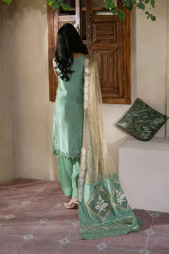 Muntaha by Shanzay Fahad Humraahi Raw Silk – view 3 – Poshaq