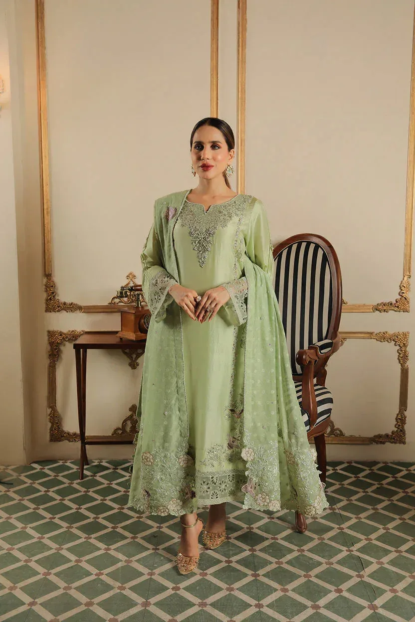 Muntaha by Shanzay Fahad Baad e Saba Raw Silk – view 1 – Poshaq