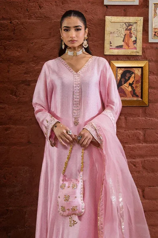 Muntaha by Shanzay Fahad Humraahi Raw Silk – view 1 – Poshaq