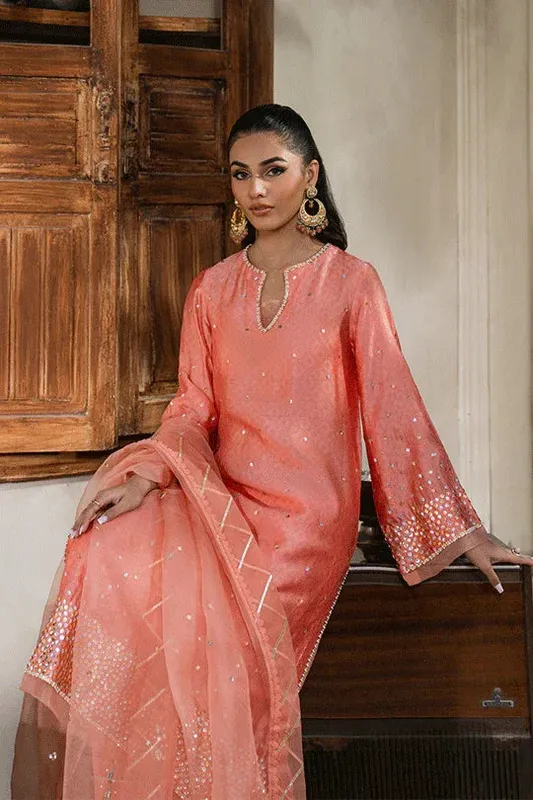 Muntaha by Shanzay Fahad Humraahi Raw Silk – view 1 – Poshaq