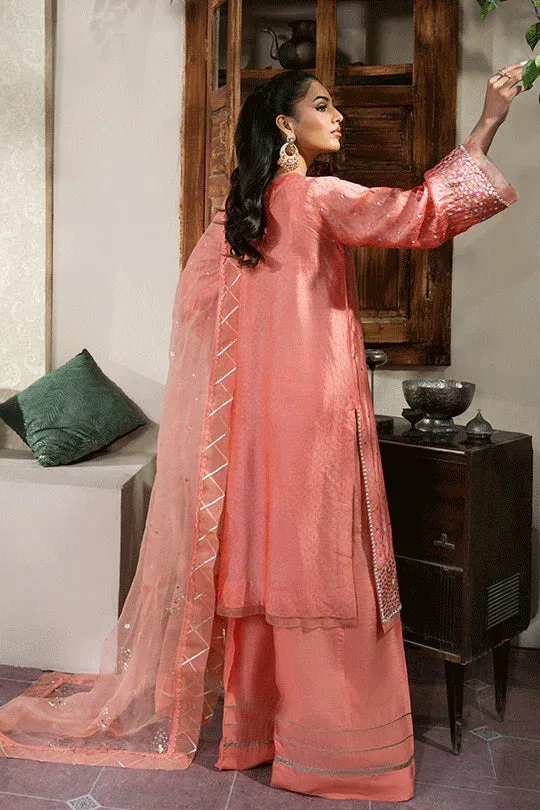Muntaha by Shanzay Fahad Humraahi Raw Silk – view 3 – Poshaq