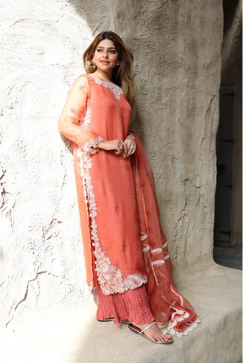 Muntaha by Shanzay Fahad Zara Semi Formals Organza – view 2 – Poshaq