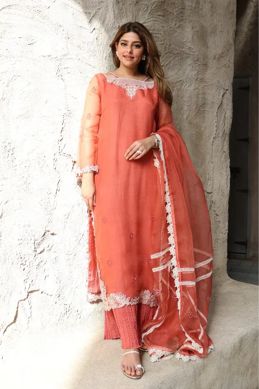 Muntaha by Shanzay Fahad Zara Semi Formals Organza – view 3 – Poshaq