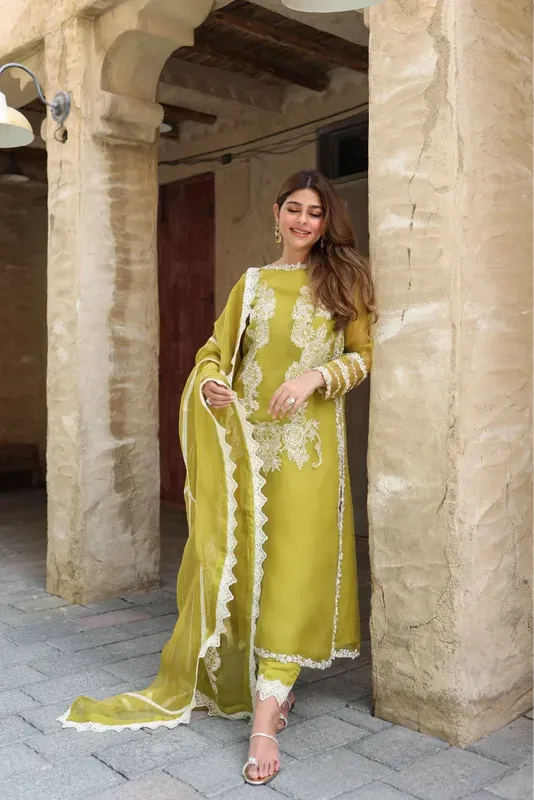 Muntaha by Shanzay Fahad Zara Semi Formals Raw Silk – view 1 – Poshaq
