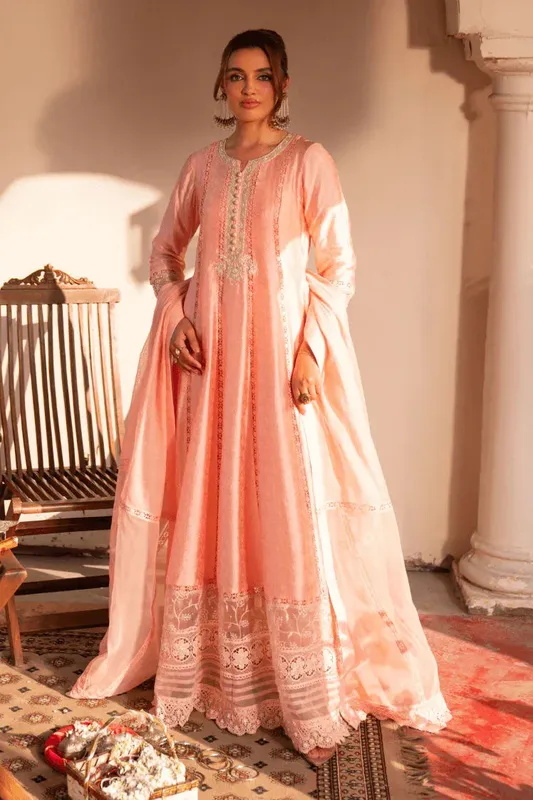 Muntaha by Shanzay Fahad Aangan Eid Edit Raw Silk – view 1 – Poshaq