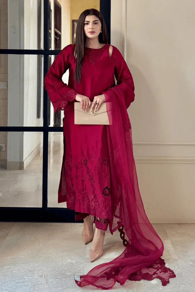 Muntaha by Shanzay Fahad Aangan Eid Edit Raw Silk – view 1 – Poshaq
